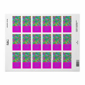 Étiquette Motif Peint À La Main Et Numériquement Art 18 (Feuille entière)