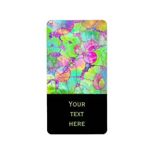 Étiquette Motif Peint À La Main Et Numériquement Art 41 (Devant)