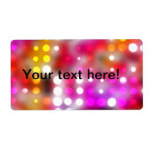 Étiquette Motif point (Devant)