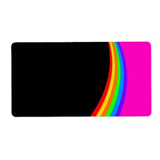 ÉTIQUETTE MOTIF RAINBOW (Devant)