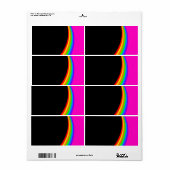 ÉTIQUETTE MOTIF RAINBOW (Feuille entière)