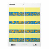 Étiquette Motif romain antique (Feuille entière)