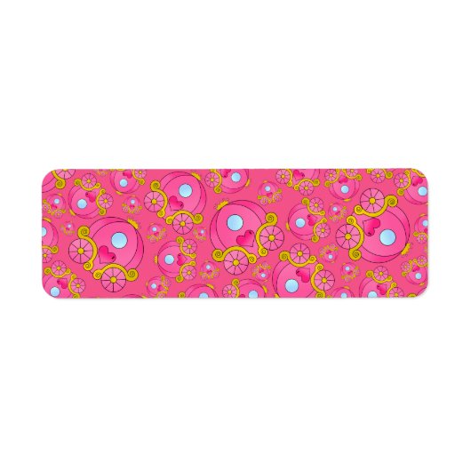 Étiquette Motif rose princesse (Devant)