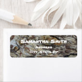 Étiquette Motif Rustique du bois d'oeuvre (En situation)