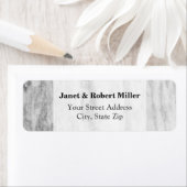 Étiquette Motif Tendance Marbre Blanc Et Gris Texture (En situation)