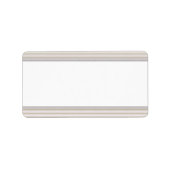 Étiquette Motif trié ・ Blanc (Devant)