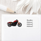 Étiquette moto de style croiseur cool (En situation)