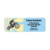 Étiquette Motocross (Devant)