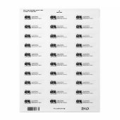 Étiquette Motorhome Sweet Motorhome RV (Feuille entière)