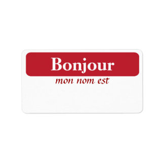Étiquette Mots clés Nom Bonjour