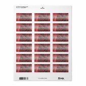 Étiquette Mots clés Red Carnation Floral Wedding Favor (Feuille entière)