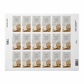 Étiquette Mots clés Rustic Daisy Woods Mariage Merci Favoris (Feuille entière)