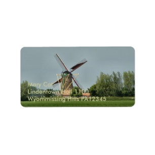 Étiquette Moulin à vent néerlandais #1