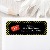 Étiquette Movie Night Thème | Admettre un billet personnalis (En situation)