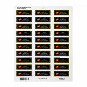 Étiquette Movie Night Thème | Admettre un billet personnalis (Feuille entière)