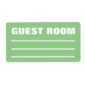 Étiquette Moving Packing Organizing Labels - Guest Bedroom (Devant)