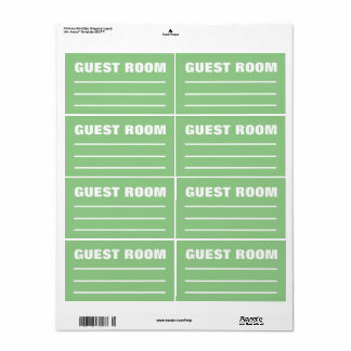 Étiquette Moving Packing Organizing Labels -  Guest Bedroom