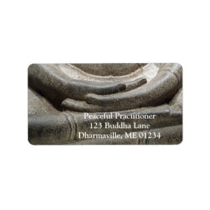 Étiquette Mudra de la main de Bouddha posture de méditation