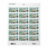 Étiquette Muerte Day of Dead Calaveras Sugar Skull Art (Feuille entière)