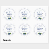 Étiquette Muffins aux Bleuets Maison (Feuille)