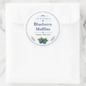 Étiquette Muffins aux Bleuets Maison (Sac)