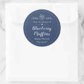 Étiquette Muffins aux Bleuets Maison (Sac)