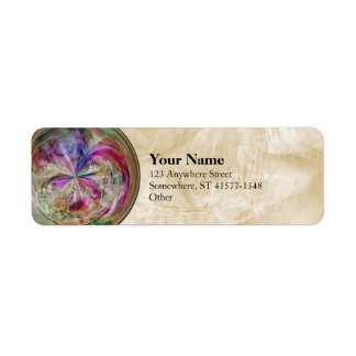 Étiquette Multicolor bulle Abstraite Mandala