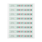 Étiquette multicolore d'enveloppe d'adresse (Feuille)