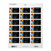 Étiquette Multiples couleurs (Feuille entière)