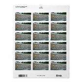 Étiquette Mur du Liberté du Mémorial de la Seconde Guerre mo (Feuille entière)