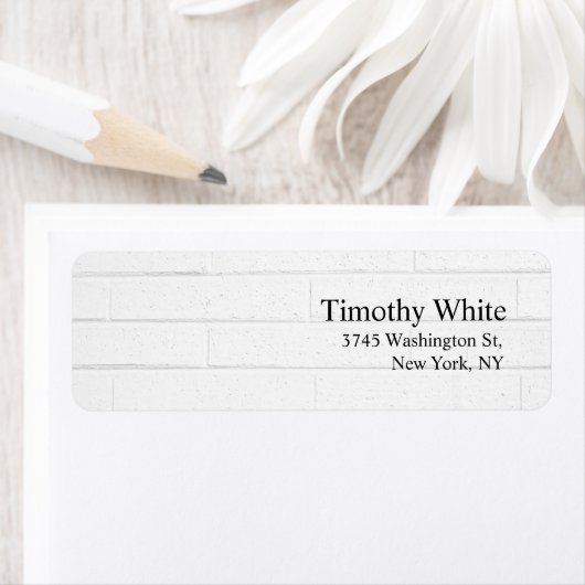 Étiquette Mur gris moderne épuré élégant (En situation)