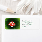 Étiquette Mushroom de Cute (En situation)