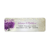 Étiquette Musical Heart Leafed Tree Plum Adresse de retour (Devant)