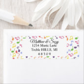 Étiquette Musique colorée Musicien (En situation)