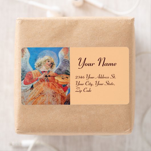 ÉTIQUETTE MUSIQUE FABRIQUANT L'ANGE DE NOËL (En situation)