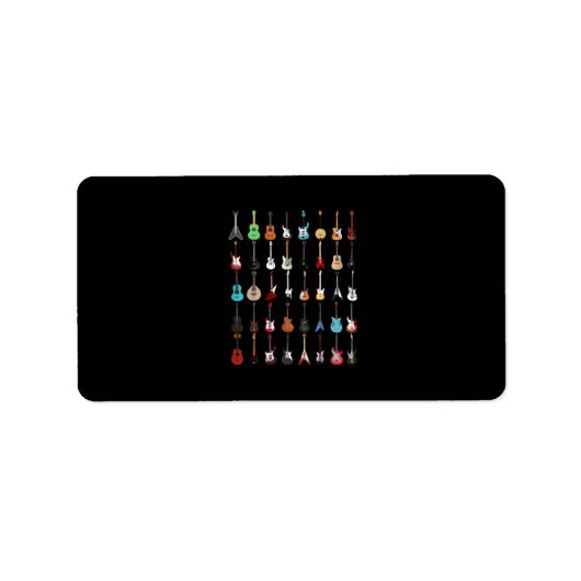 Étiquette Musique guitar (Devant)