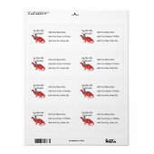 Étiquette My Other Ride est un Dinosaur AA (Feuille entière)