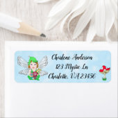 Étiquette Mystical Elf Fairy Magique Champignons (En situation)