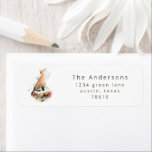 Étiquette mystique renard aquarelle boisé adresse de retour<br><div class="desc">Notre collection "mystique renard" présente une illustration de renard aquarelle dans un schéma de couleurs terreuses avec paysage de montagne et fleurs hivernales. Toutes les informations sont dans une combinaison de script et de police serif. Le thème de la nature a inspiré des objets d'occasion ainsi que la décoration de...</div>