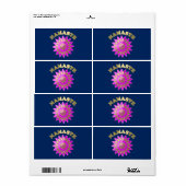 Étiquette Namaste (Feuille entière)