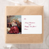 ÉTIQUETTE NATIVITÉ AVEC ANGELS - MAGIE DE NOËL (En situation)