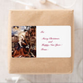 ÉTIQUETTE NATIVITÉ AVEC DES LILLES BLANCHES - MAGIE DE NOËL (En situation)