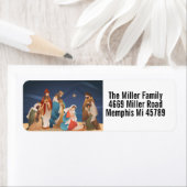 Étiquette Nativité Noël (En situation)