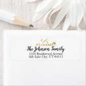 Étiquette Nativité Thème Noël Adresse de retour Label (En situation)