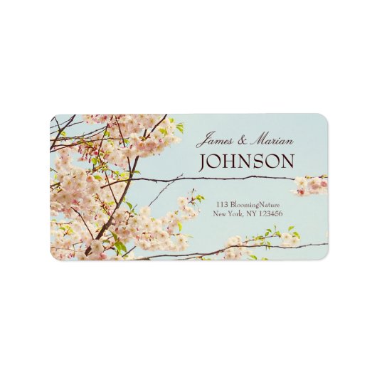 Étiquette Nature florissante (Devant)