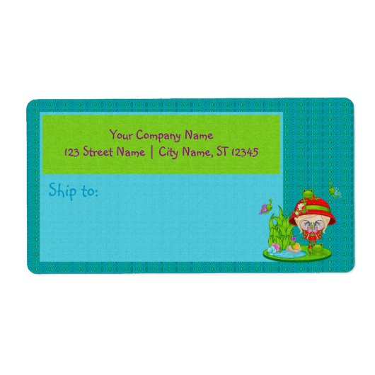 Étiquette Nature Lover Frog Faune (Devant)