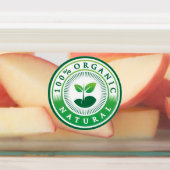 Étiquette Naturelle Biologique Sain (Apposé)