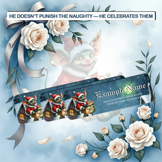 Étiquette Naughty List Delivery: The Goblin Clause Chronicle