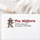 Étiquette Naughty List Gremlin (En situation)