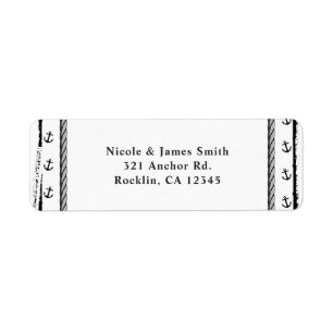 Étiquette Nautical Beach Mariage nuptiale Shower Invitation